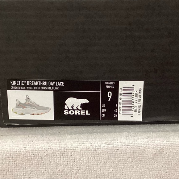 Sorel Crushed Blue & White Kinetic Breakthru Day Sneaker. NIB. Size 9 - Picture 8 of 8